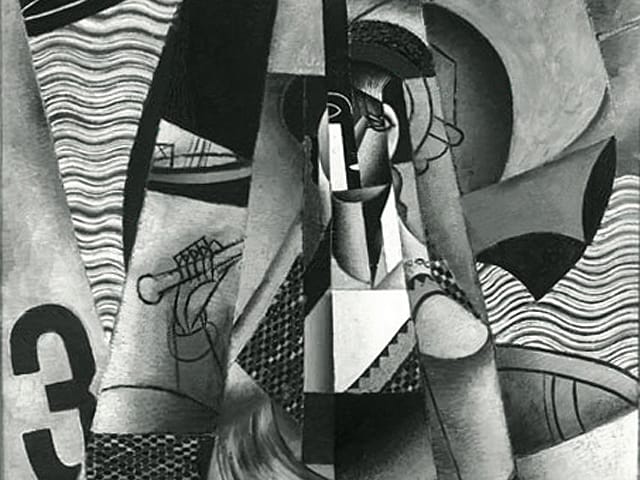 Jean Metzinger, "Le Canot, En Canot (Femme au Canot et a l'Ombrelle), Im Boot" (1913) (via Wikimedia)