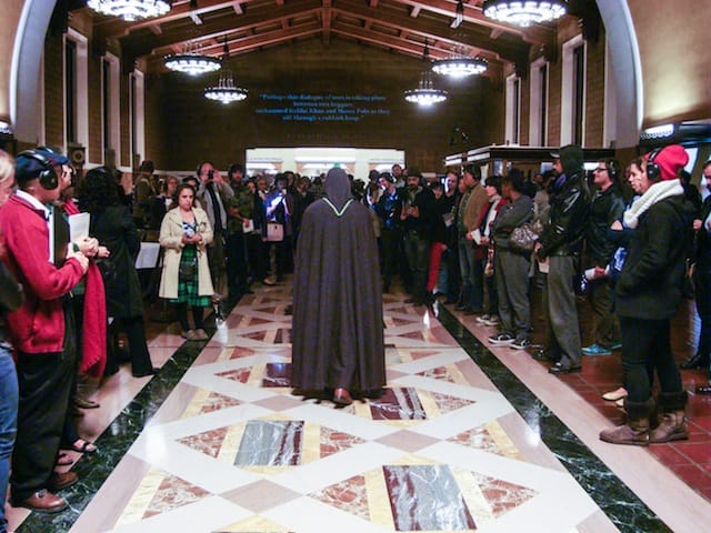 "Invisible Cities" at Los Angeles Union Station (all images by the author and Heather Courtney)
