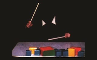 Ericka Beckman, still from "We Imitate; We Break Up" (1978), Super 8 film, color, sound, 28 min (courtesy the artist) (click to enlarge)