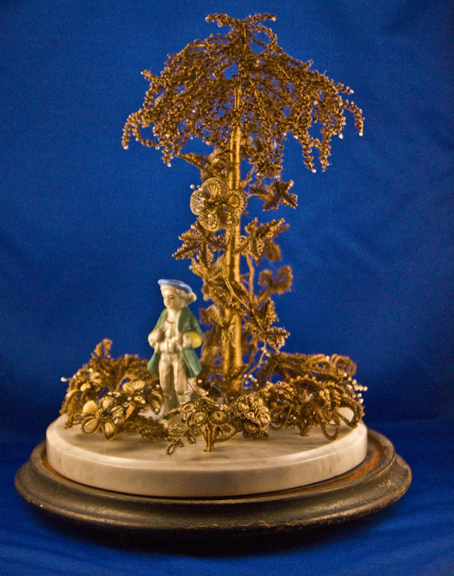 A dome/3d hair art at Leila's Hair Museum