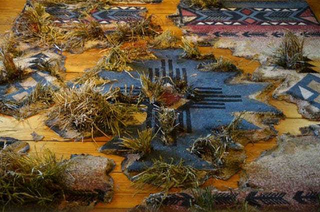 Detail of Valerie Hegarty's "TK"