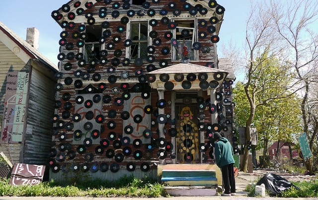 Tyree Guyton's Art "MasterPiece" for Heidelberg Projects (image via Flickr user TK)