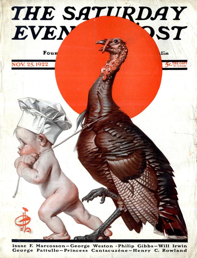 A 1922 Saturday Evening Post cover by renowned illustrator J.C Leyendecker (via gregnewbold.blogspot.com)