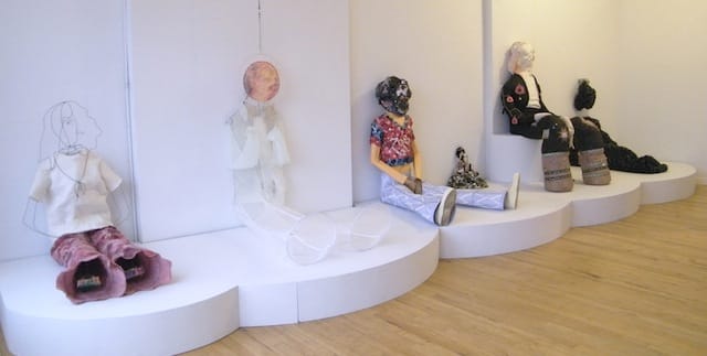 Installation view from "Lined Pages" at Lloyd Dobler Gallery, Chicago.