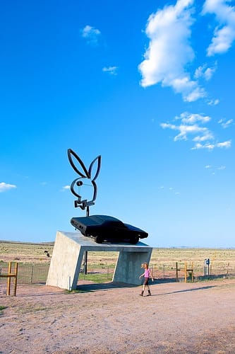 Richard Phillips' Playboy bunny in Marfa (photograph by Matt Baker)