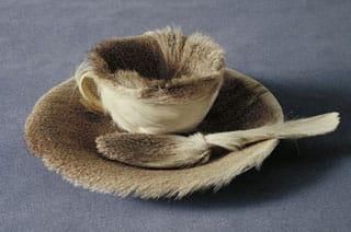 Meret Oppenheim, "Object (Le Déjeuner en fourrure)" (1936), MoMA, New York (photo via Wikipedia)