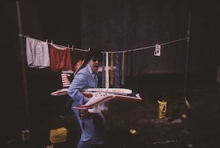 Michael Smith, "Busman’s Holiday Retreat Revue," performance at The Performing Garage, May 1981 (courtesy the artist, photo by Kevin Noble) (click to enlarge)