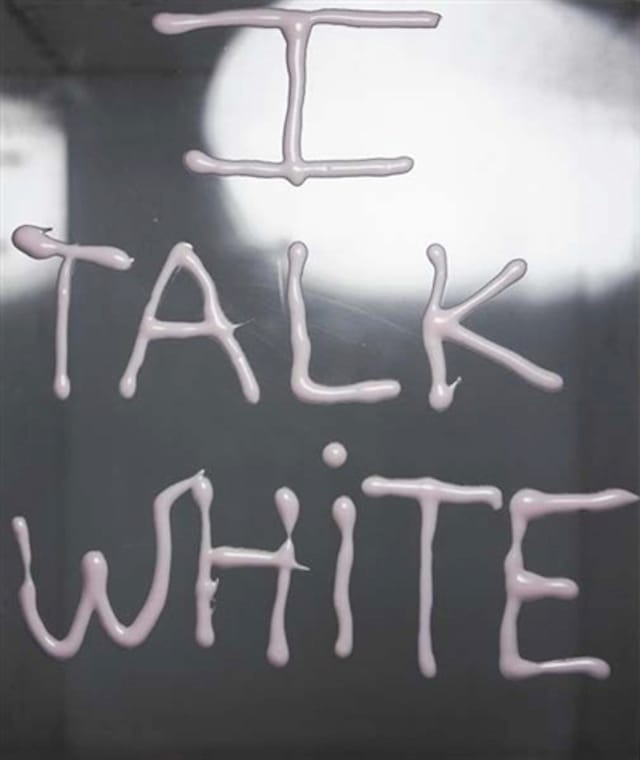 Rashid Johnson, "I talk white," (2003) (image courtesy of wikipedia) 