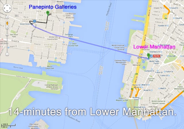 Transportation from Manhattan to Jersey City. 