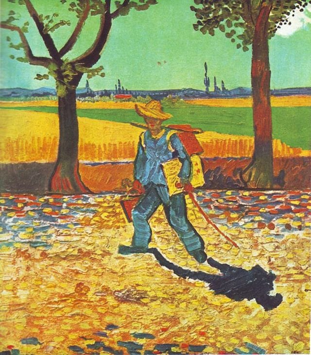 Vincent van Gogh, "Painter on His Way to Work" (1888), oil on canvas (via Wikimedia)