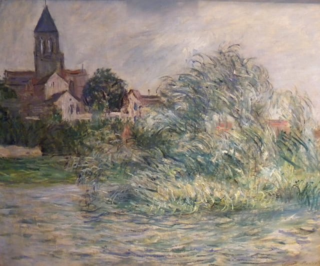A work by Claude Monet, “L’ Eglise de Vetheuil,” is one of the works in question.