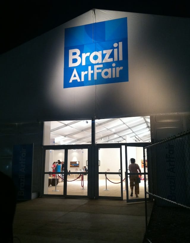 The Brazil Art Fair pavilion (all photos by the author for Hyperallergic)