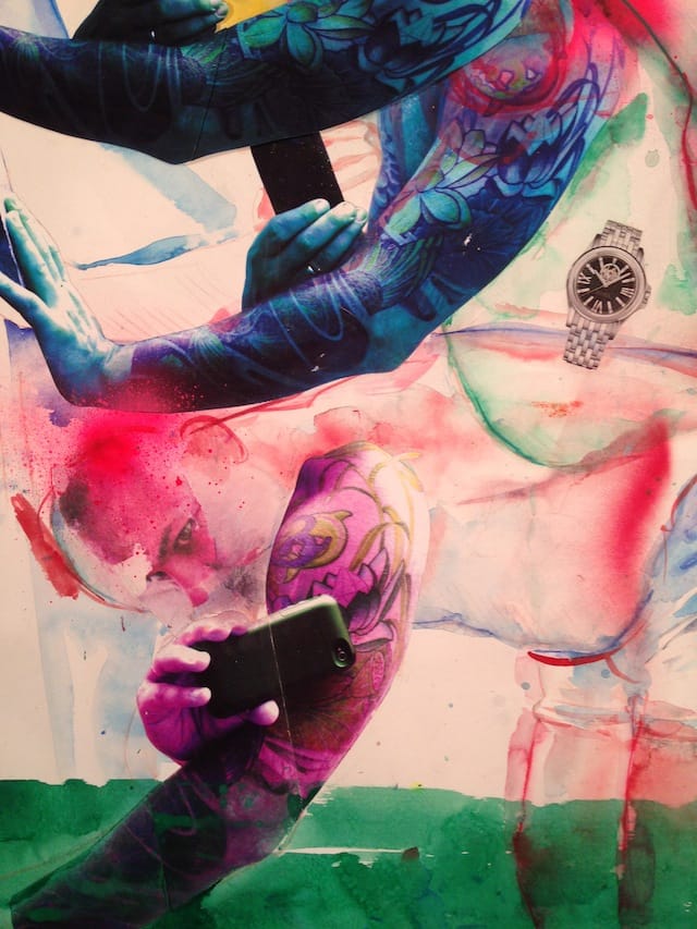 Rob Bondgren's work-in-progress based of off selfie source material