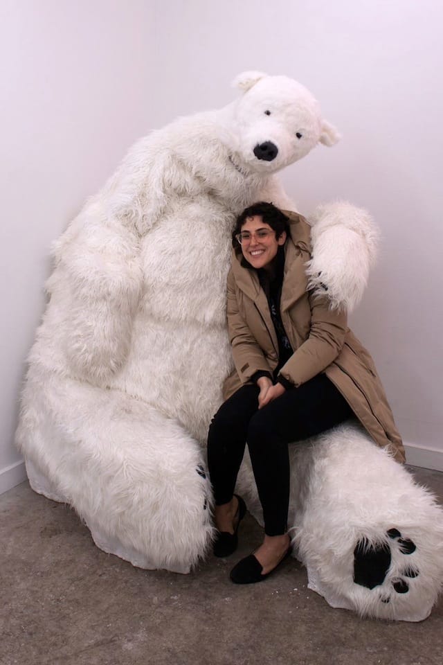 Dana Bassett with Polar Bear. All photographs by Kirk Faber and courtesy of Diego Leclerly.