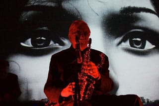 A performer at the Earsthetic Spirit of Gravity event (photo Georgia Rushton, via Facebook)