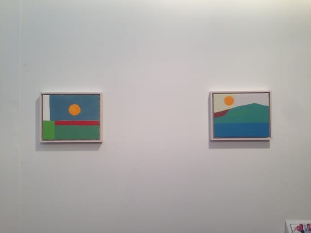 Etel Adnan, both "Untitled" (2012) at Callicoon