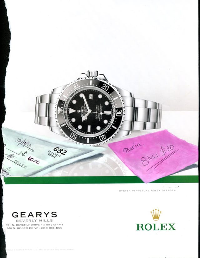 Ramiro Gomez, "Maria's paycheck" (2013)