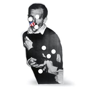 Cady Noland, "Oozewald" (1989) (via artnet.com)