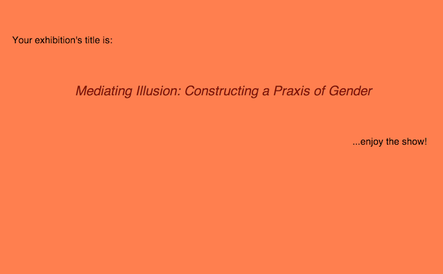 Screenshot of the Random Exhibition Title Generator
