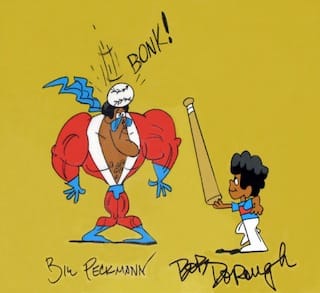 Production cel for "Schoolhouse Rock! Verb! That's What's Happening" episode