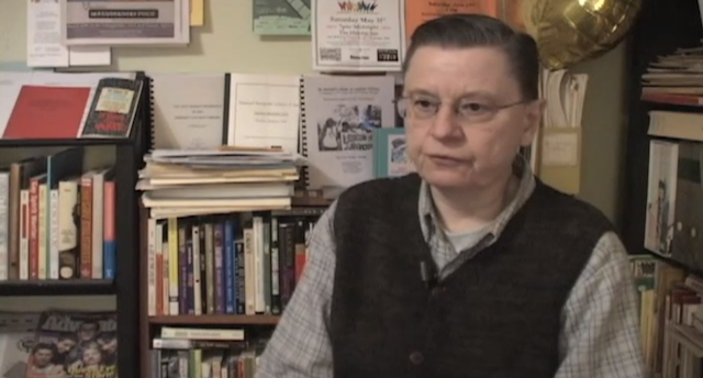 Screenshot from the "Meeting Lou Powers" video on the Trans Oral History Project