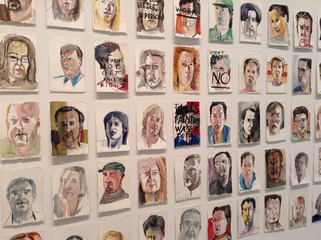 Amy Sillman, "Williamsburg Portraits" (detail) (1991–92)