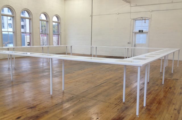 Installation view, "Susan Howe: TK" at the Yale Union (photo by the author for Hyperallergic)