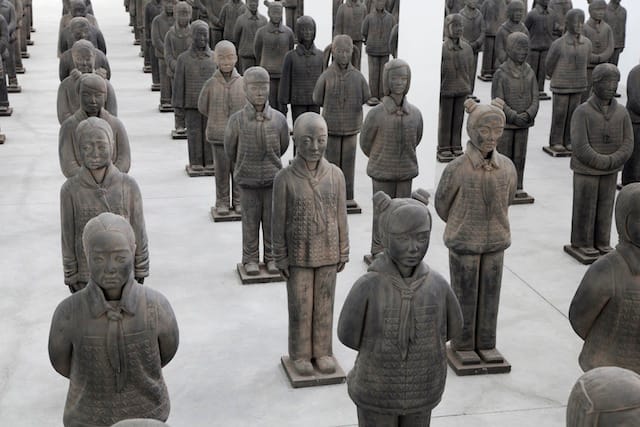 Prune Nourry, Terracotta Daughters, Magda Danysz Gallery, Shanghai, September 14th – October 26th 2013, photograph by Prune Nourry