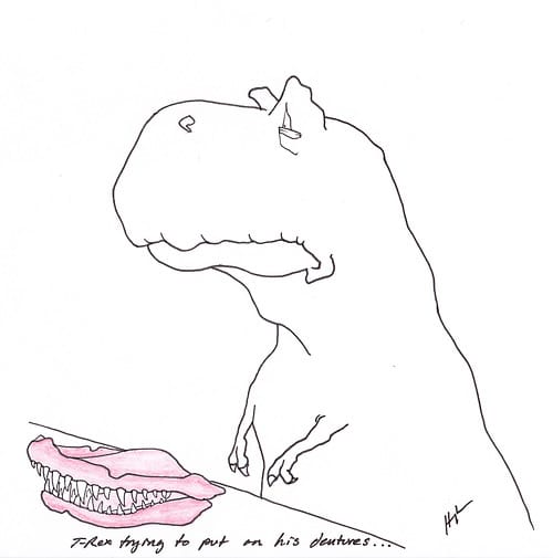 An image from the popular T-Rex Trying blog. Image CC BY-NC-ND Hugh Murphy.