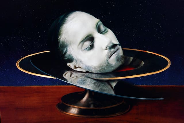 Robert Wilson's Video Portrait of Lady Gaga as The Head of John the Baptist on a Charger by Andrea Solario (all images courtesy the Louvre)