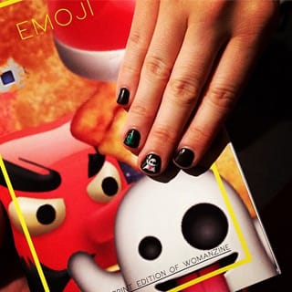 Emoji nail art, check … special emoji edition of Womanzine, check …