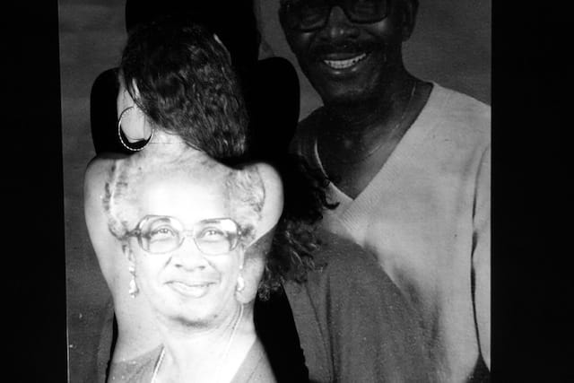 Brannon Rockwell-Charland's selfie with grandfather (2013)