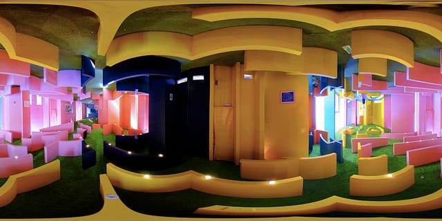 A Reversible Destiny House designed by Madeline Gins with her husband Arakawa (photograph by Masakazu Matsumoto, via Flickr)