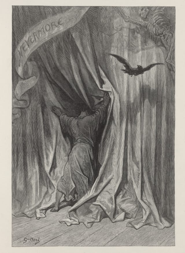 Edgar Allan Poe's "The Raven" illustrated by Gustave Doré