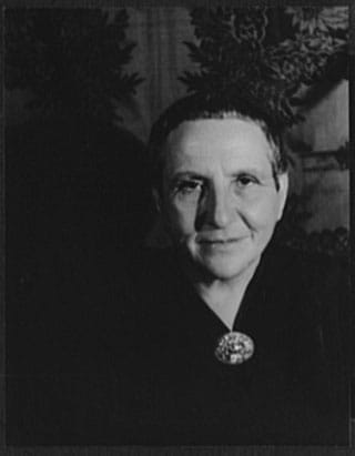 Carl Van Vechten, "Portrait of Gertrude Stein" (1934) (via loc.gov)