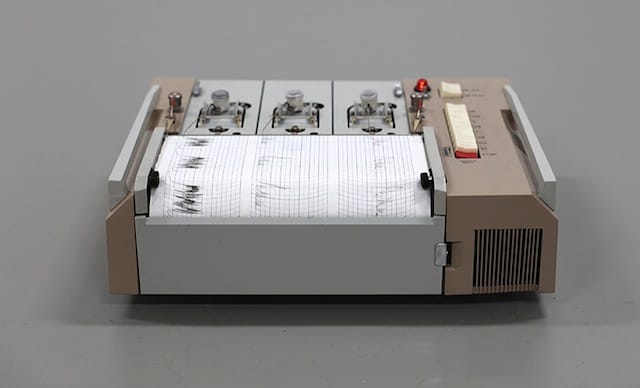 Lotte Geeven's "The Sound of the Earth" seismograph (all images courtesy the artist)