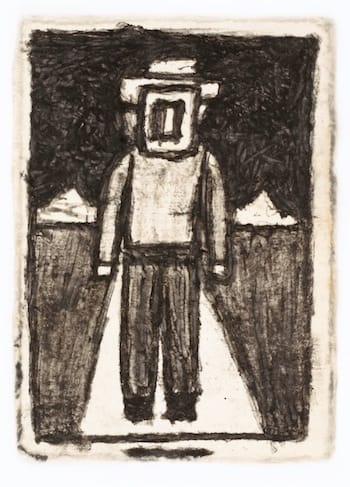 James Castle, "Untitled," found paper and soot (Smithsonian American Art Museum Gift of the James Castle Collection and Archive and museum purchase through the Luisita L. and Franz H. Denghausen Endowment)