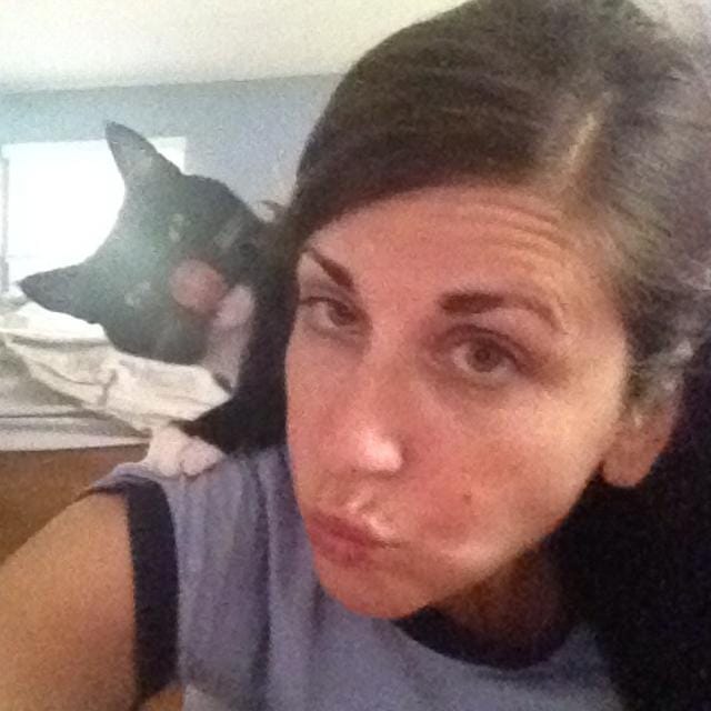 Jessica's selfie with cat