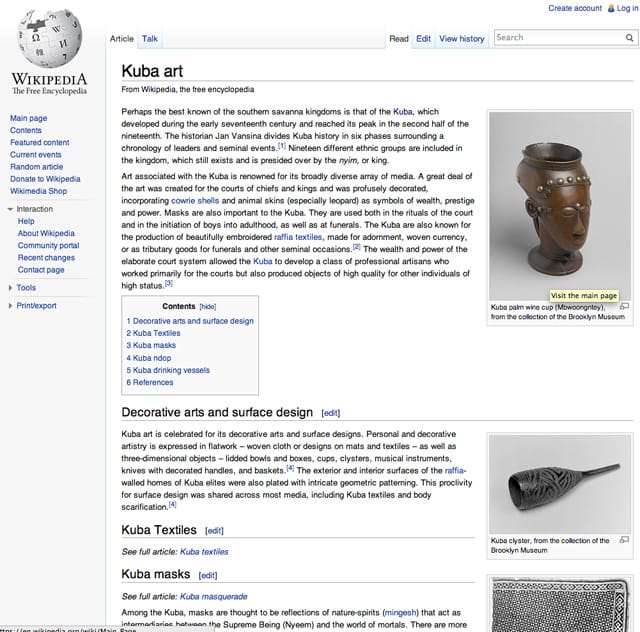 One of the many pages created by Alexandra Thom during her Kress Fellowship at the Brooklyn Museum. (screencapture by the author)