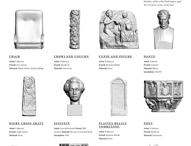 Screenshot of Oliver Laric's "Lincoln 3D Scans"