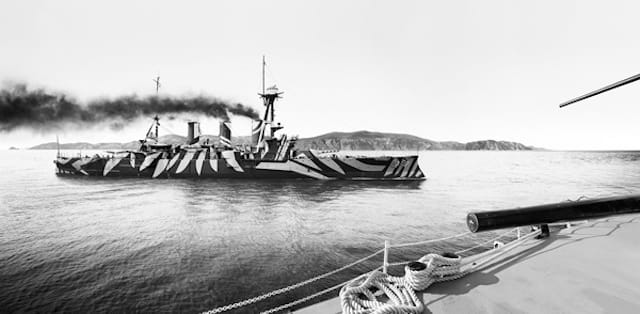 Thomas Bangsted, "Panzerkreuzer" (2011-2013), pigment print, 56.5 x 115.5 inches 