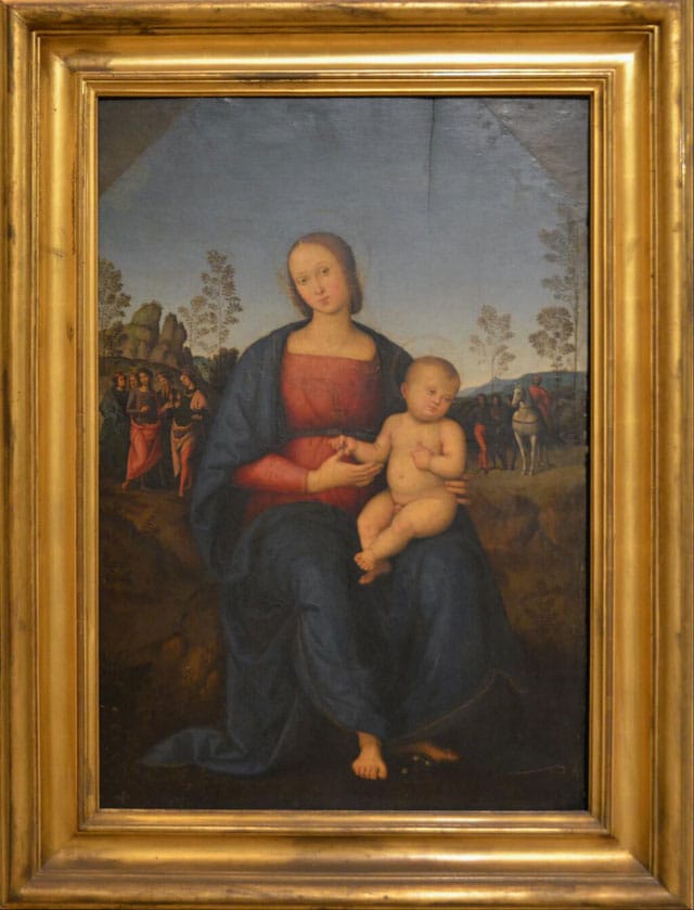 The winner: Perugino's Madonna and child, dating to the end of the 15th century