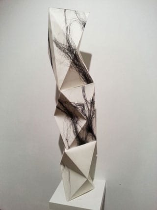 Monica Rezman, "Untitled," charcoal, paint, paper, and glue, dimensions variable (click to enlarge)