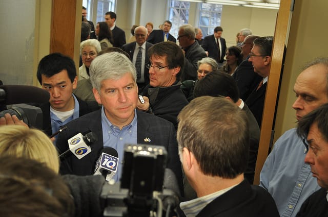 Michigan Governor Rick Snyder (photo by Michigan Municipal League, via Flickr)