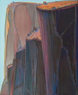 Wayne Thiebaud, “Canyon Mountains” (2011–12)