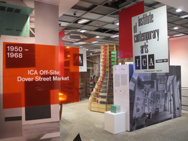 Install shot of "Ica Off-Site: Dover Street Market" (courtesy ICA)