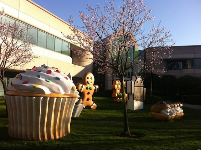 Google's campus in Mountain View, California circa February 2012 (photograph by the author)