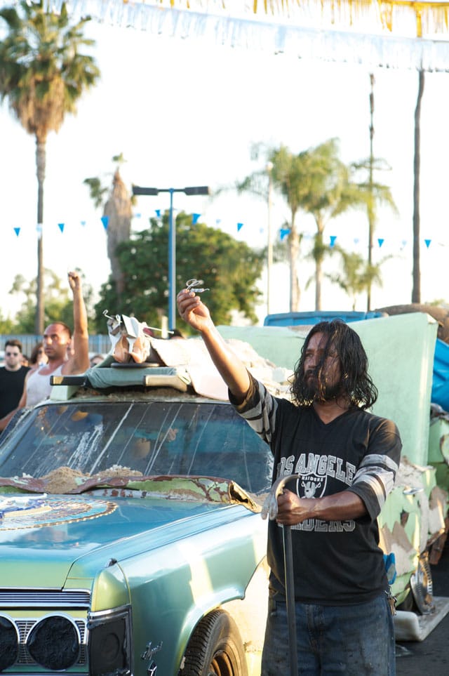 Matthew Barney and Jonathan Bepler, "River of  Fundament: REN" (2014), production still (photo by Ivano Grasso) (© Matthew Barney) (click to enlarge)