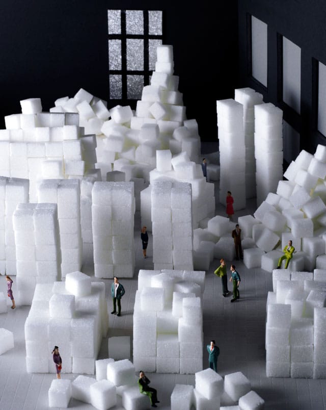 Rachel Whiteread sugar-cube installation
