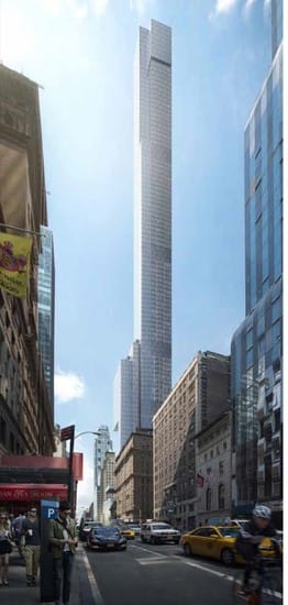 Extell Tower rendering (courtesy Adrian Smith + Gordon Gill Architecture)